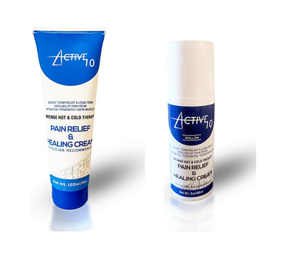 Active 10 Combo Pack (1 x 4oz Tube AND 1 x 3oz Roll-On)